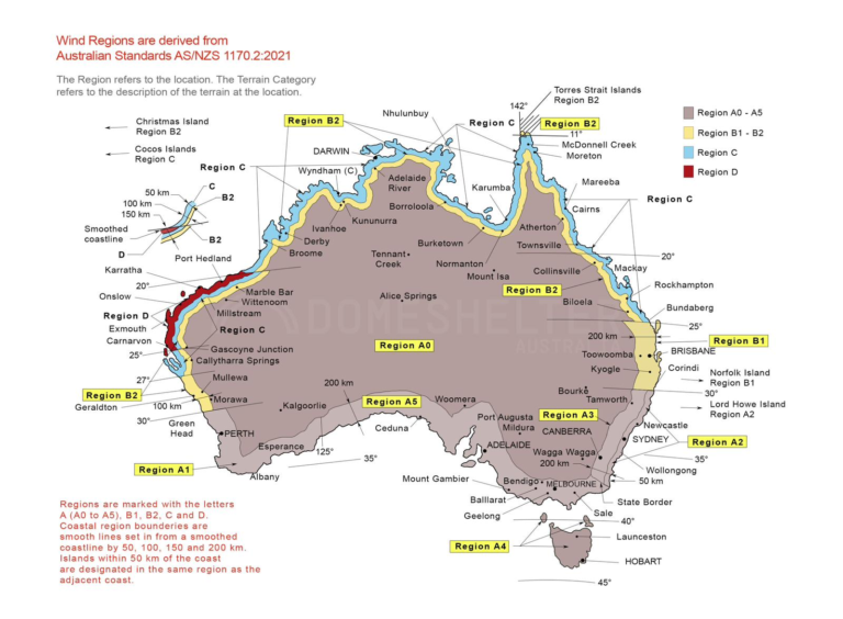 Wind Regions Map