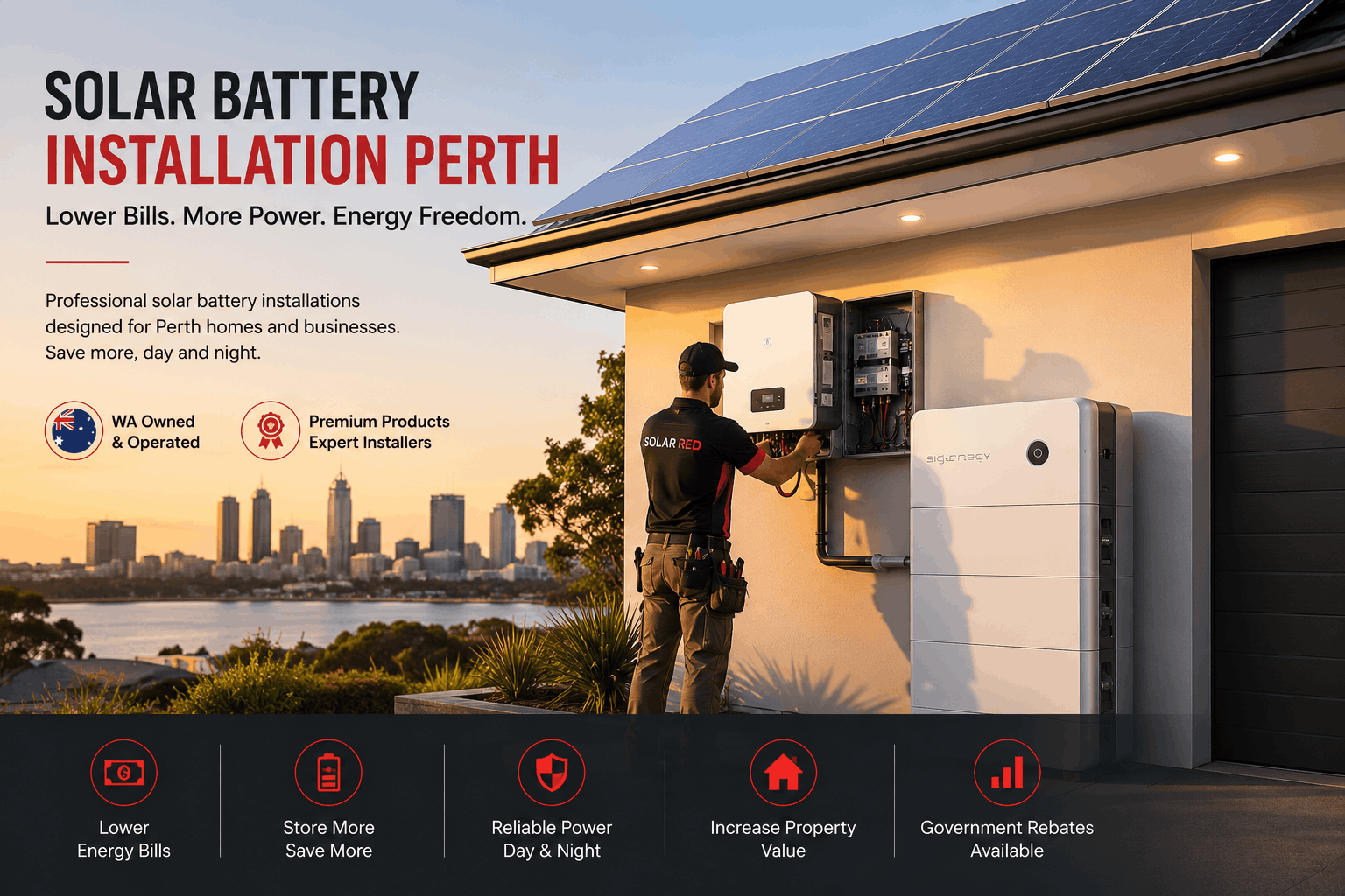 Solar Battery Installation in Perth