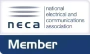 NECA Member logo rectangle Pantone 287 