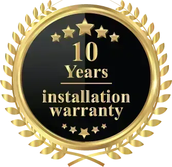 10 Years Installation Warranty